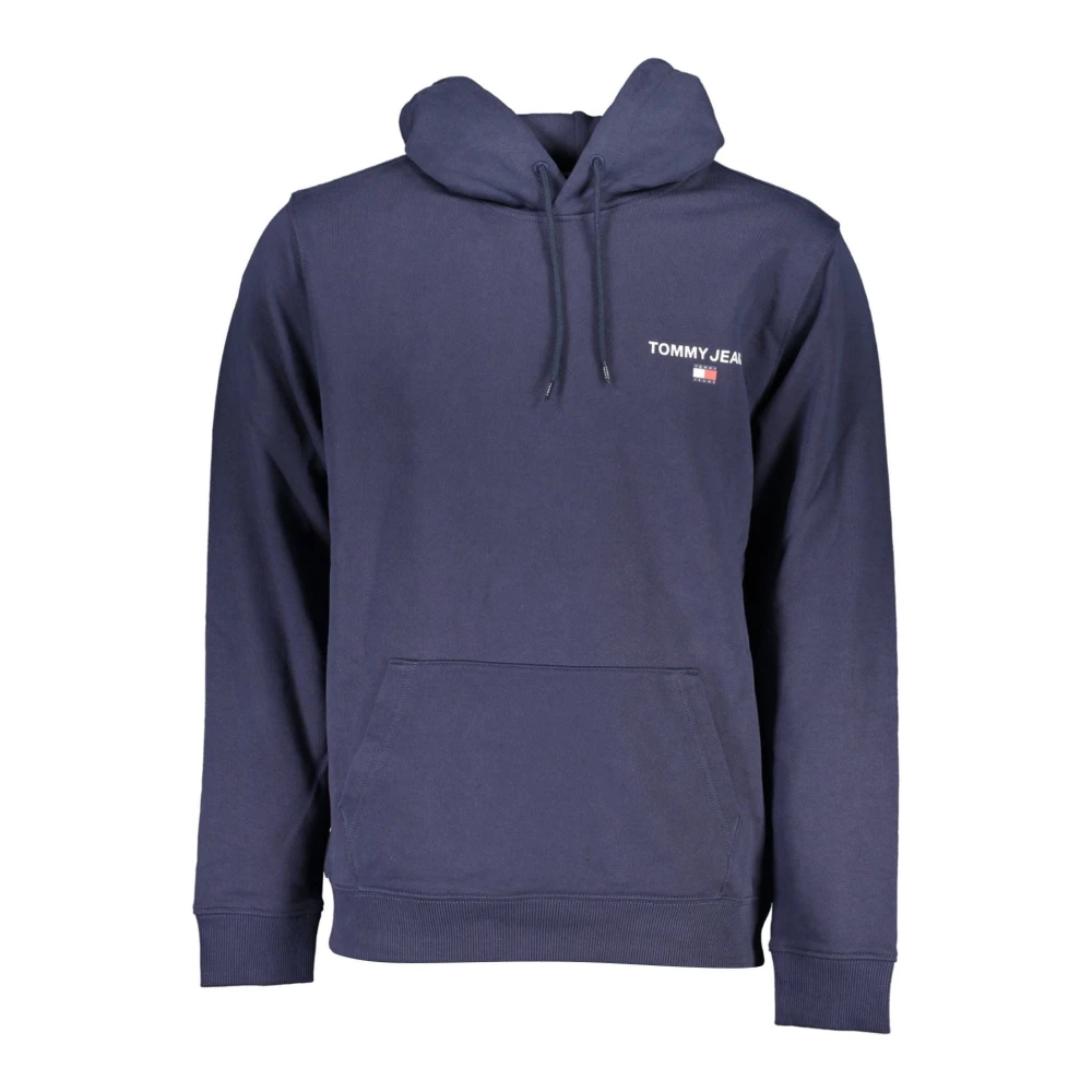 Tommy Hilfiger Blauwe hoodie met logoprint Blue Heren