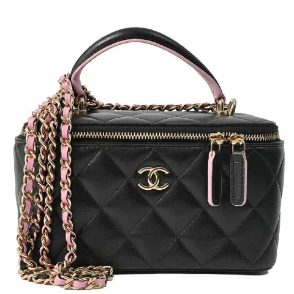 Chanel Vintage Pre-owned Leather chanel-bags Black Dames