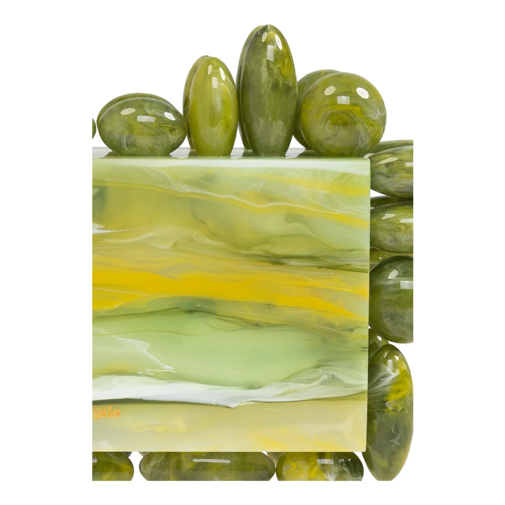 Cult Gaia Akira Clutch Green Dames