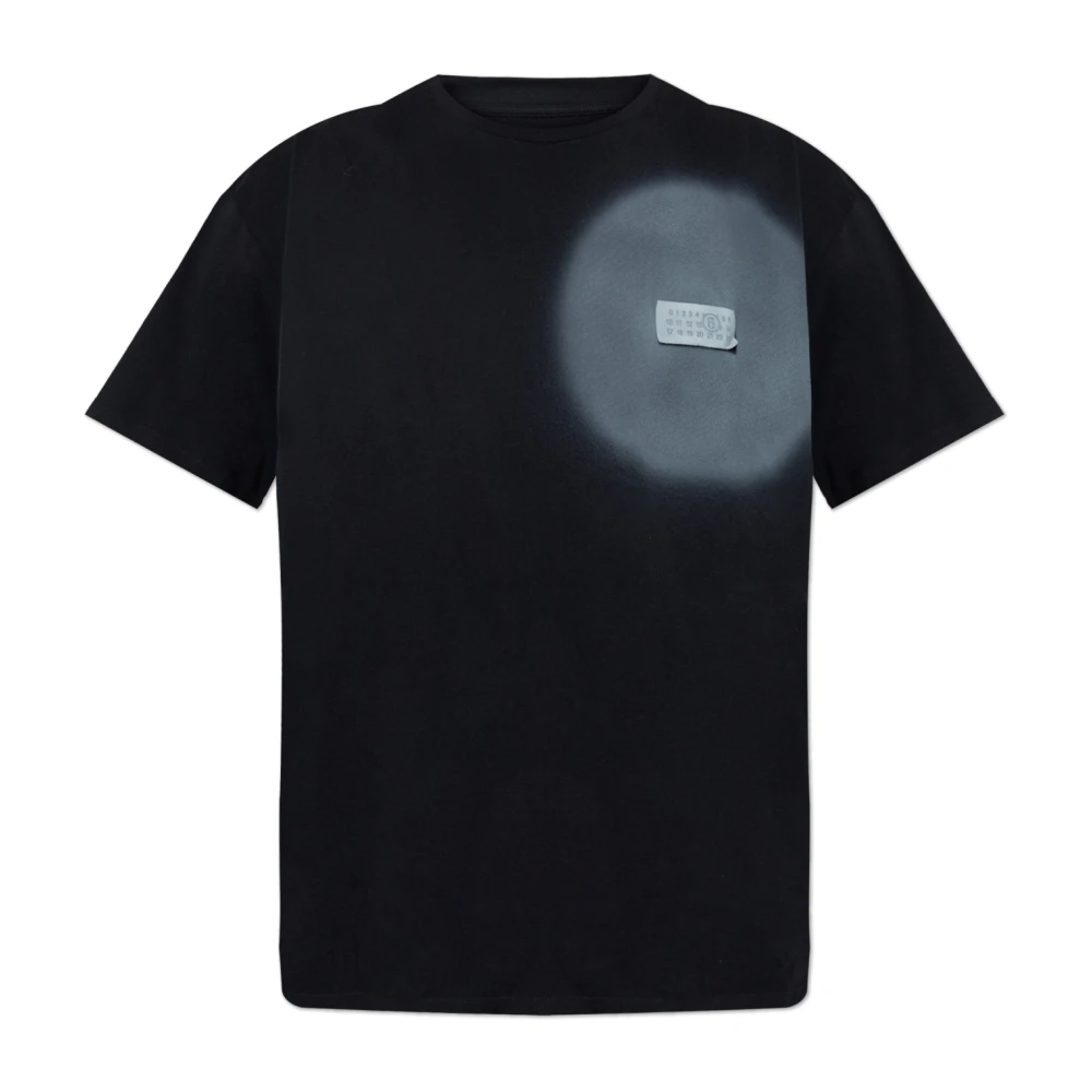 Mm6 Maison Margiela Men's Black T-Shirts, M, Logo T-Shirt