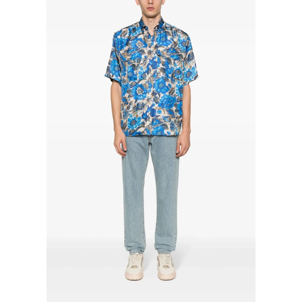 Moschino Klassieke Straight Denim Jeans Blue Heren