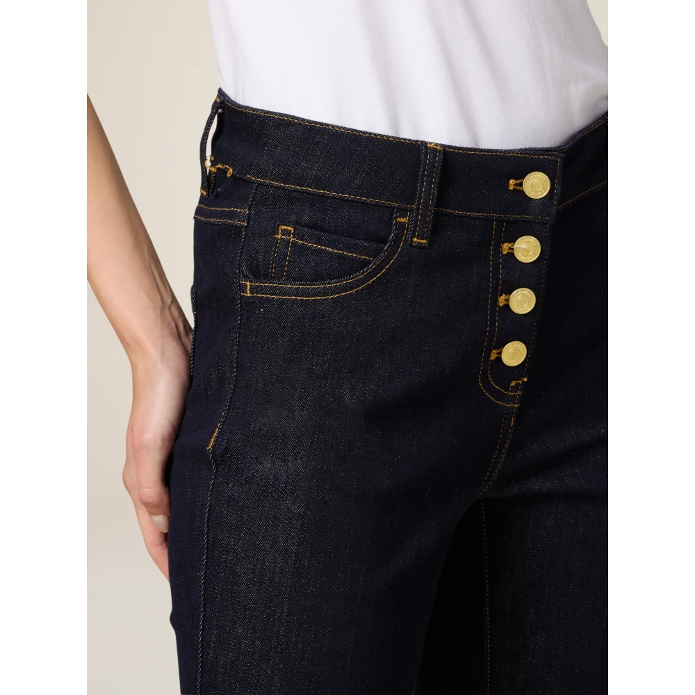 Oltre Donkerblauwe Skinny Jeans Blue Dames