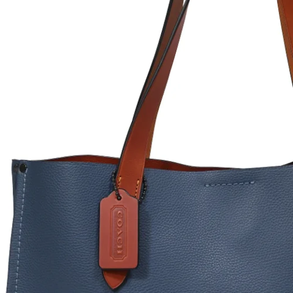 Coach Pre-owned Leather totes Blue Heren
