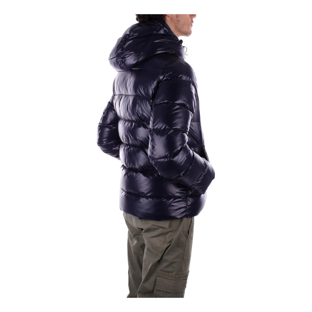 Fay Blauwe Hoodie Dubbele Rits Zakken Blue Heren