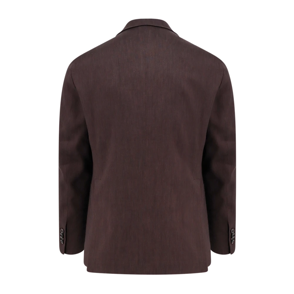 Tagliatore Single Breasted Suits Brown Heren
