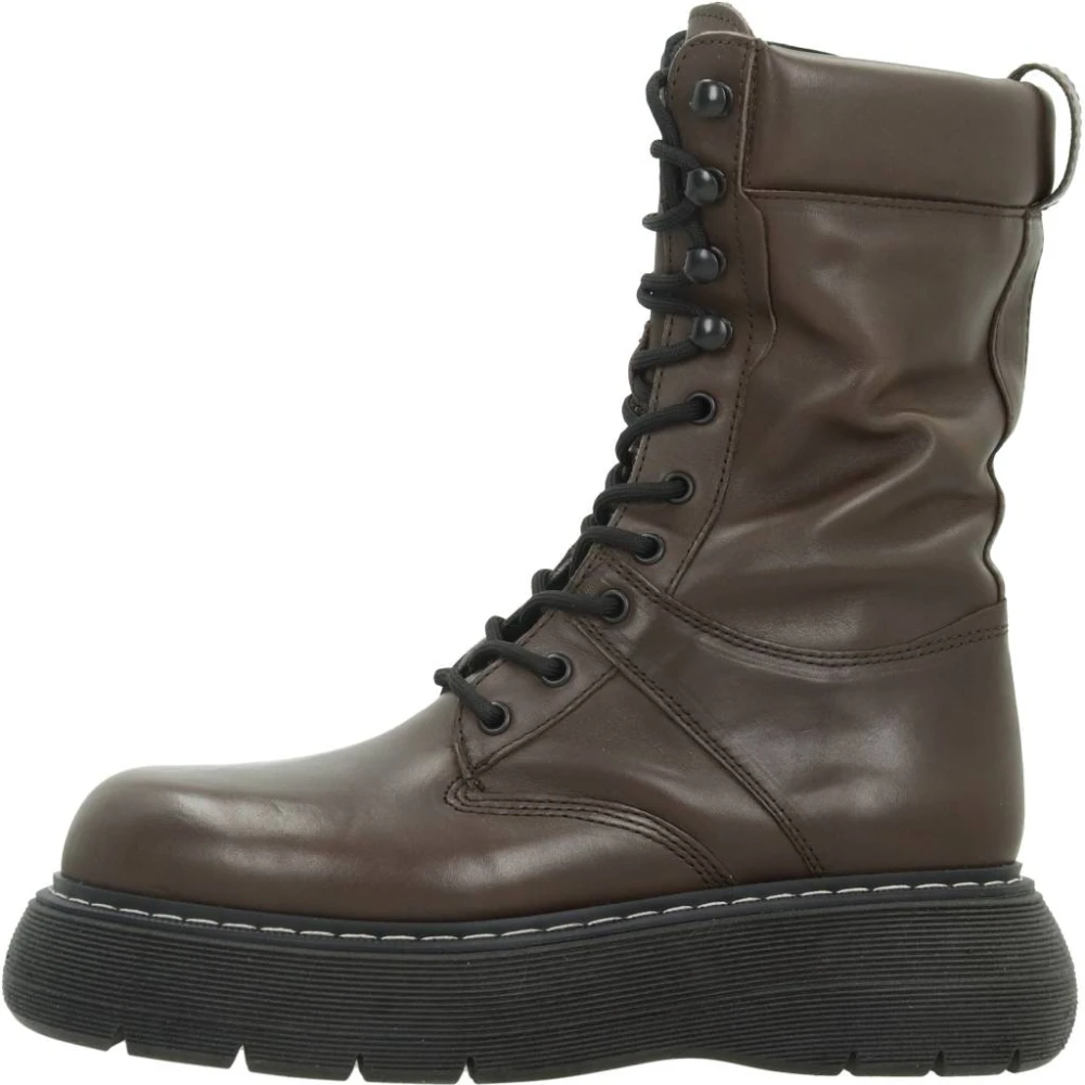 Alpe Lace-up Boots Brown Dames