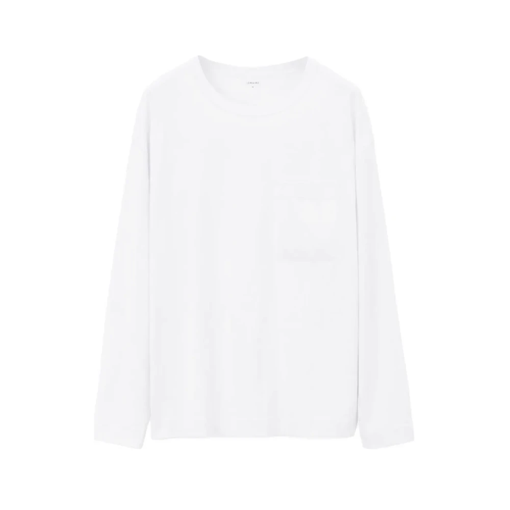 Lemaire Wit Langarm T-shirt Meringa White Heren