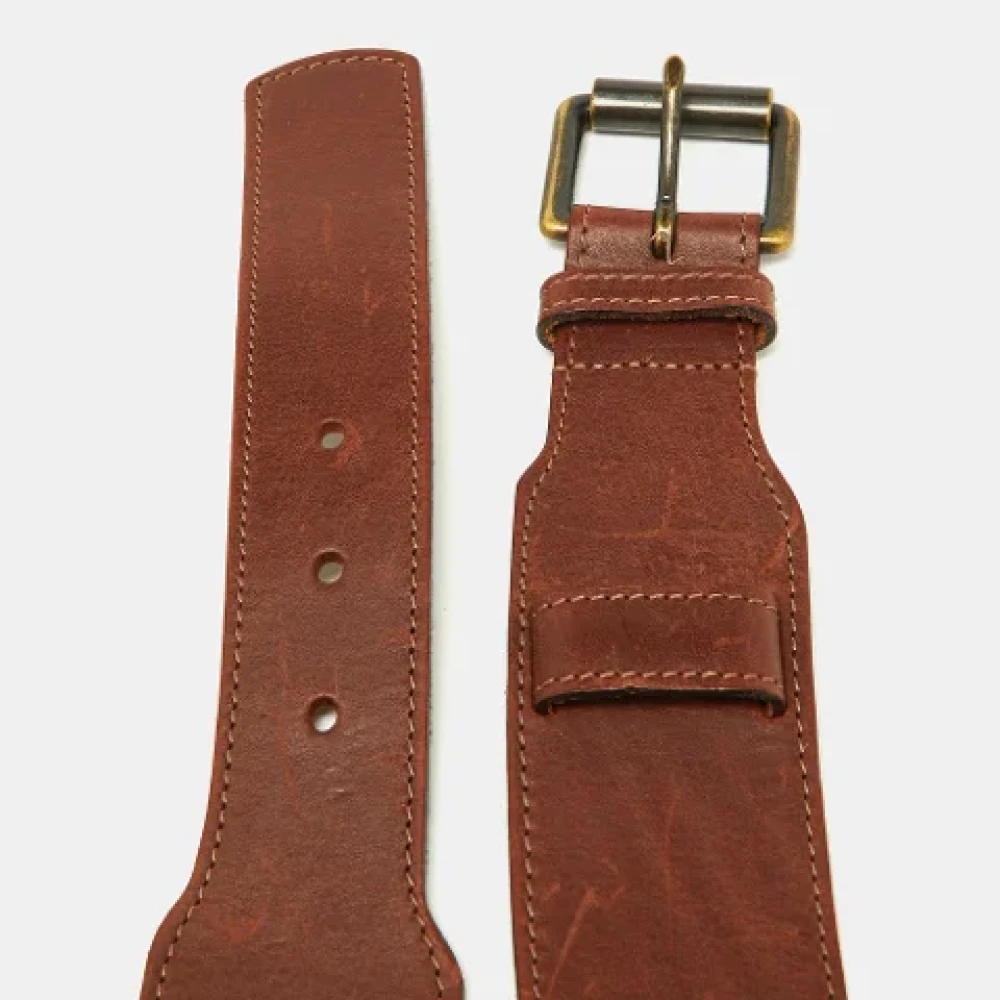 Burberry Vintage Pre-owned Leather belts Brown Dames