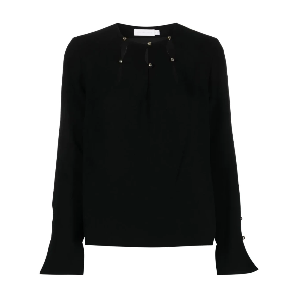 Simkhai Zwarte crepe cocktail blouse Black Dames