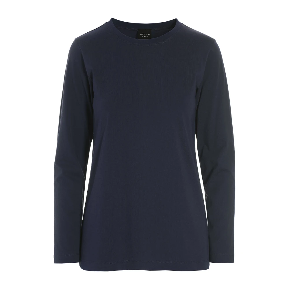 Bitte Kai Rand Donkere Middernacht Katoenen Blouse Blue Dames
