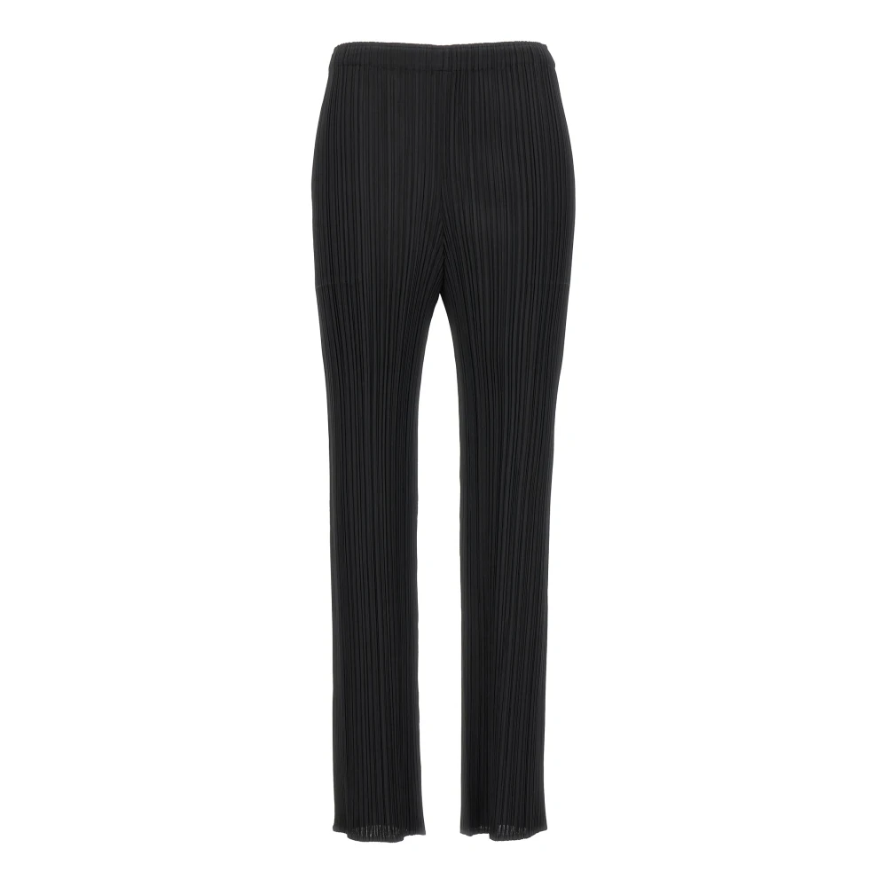 Issey Miyake Women's Black Straight Trousers, Xl, Trousers