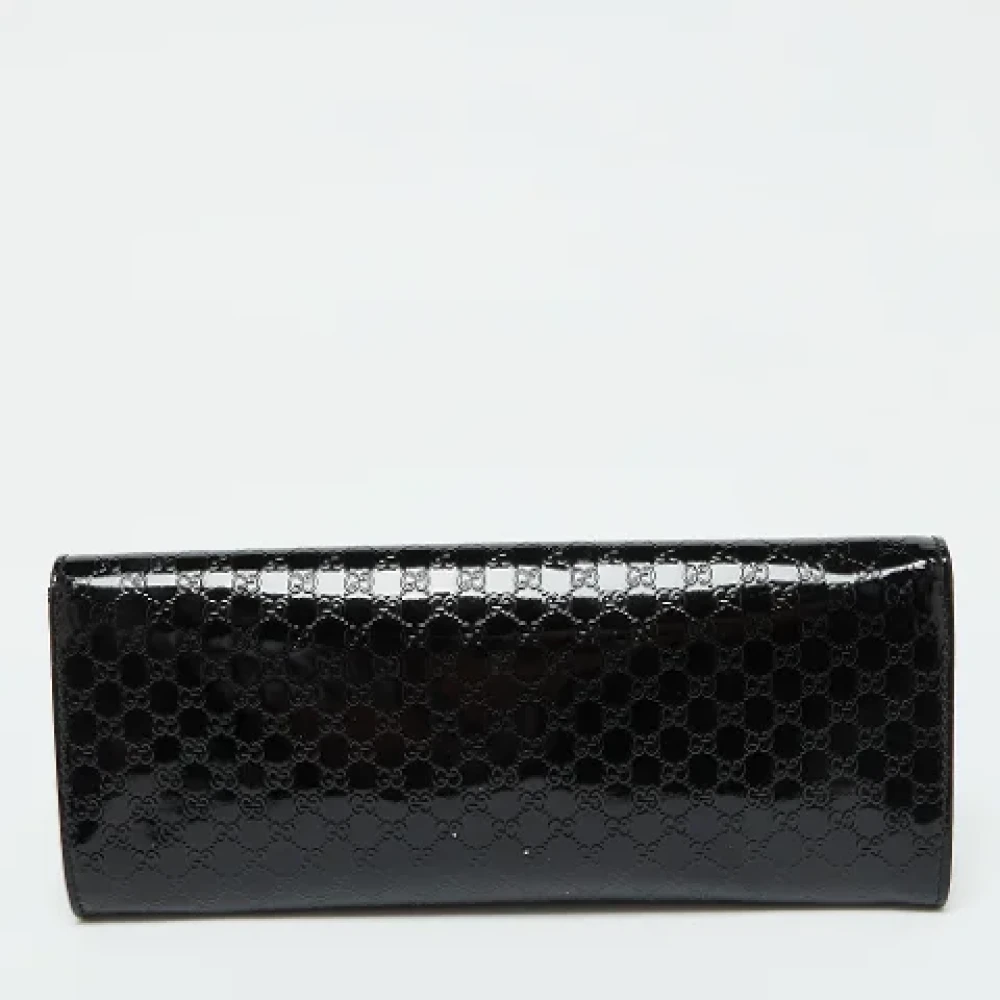 Gucci Vintage Pre-owned Fabric clutches Black Dames