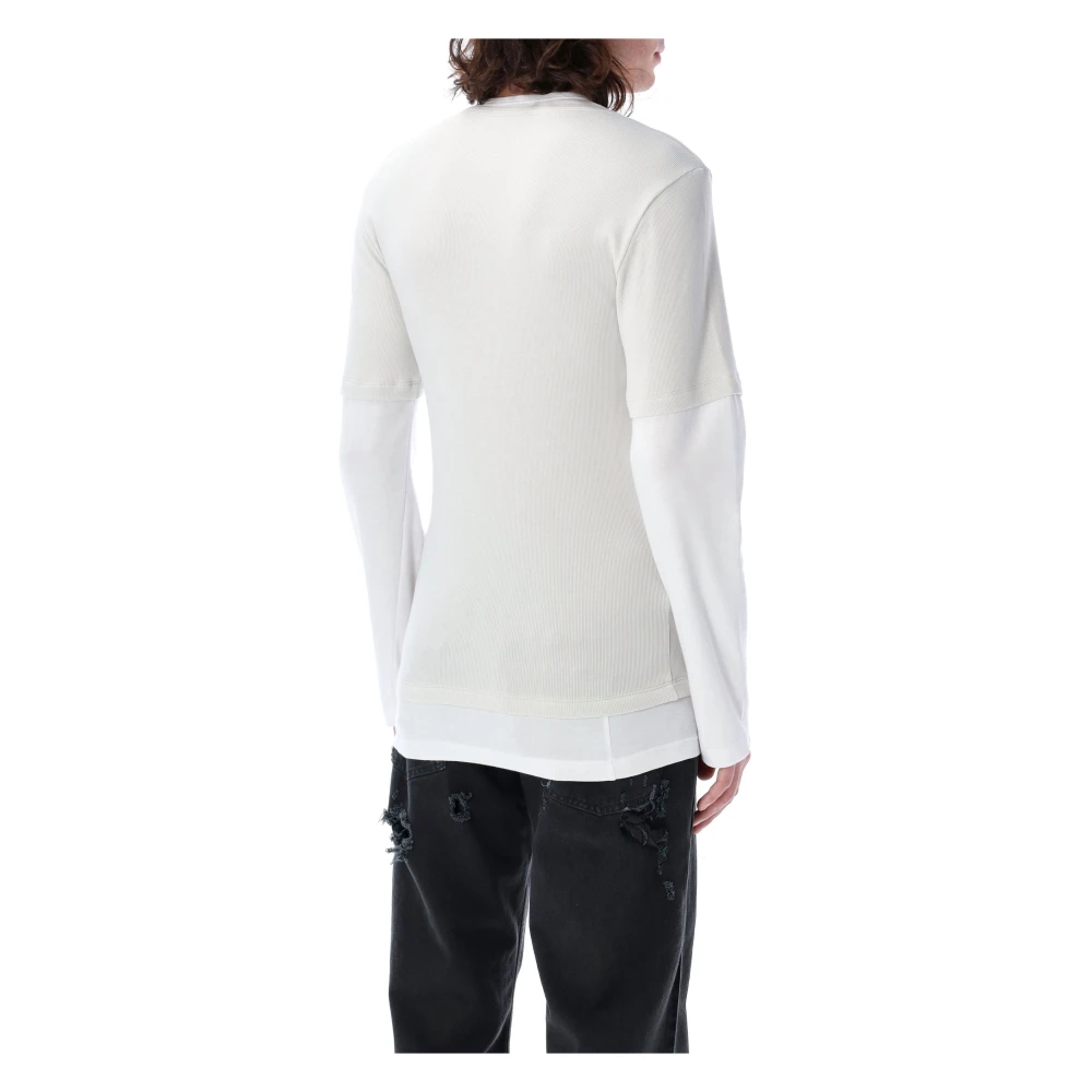 Magliano Lange Mouw Dubbel T-Shirt White Heren