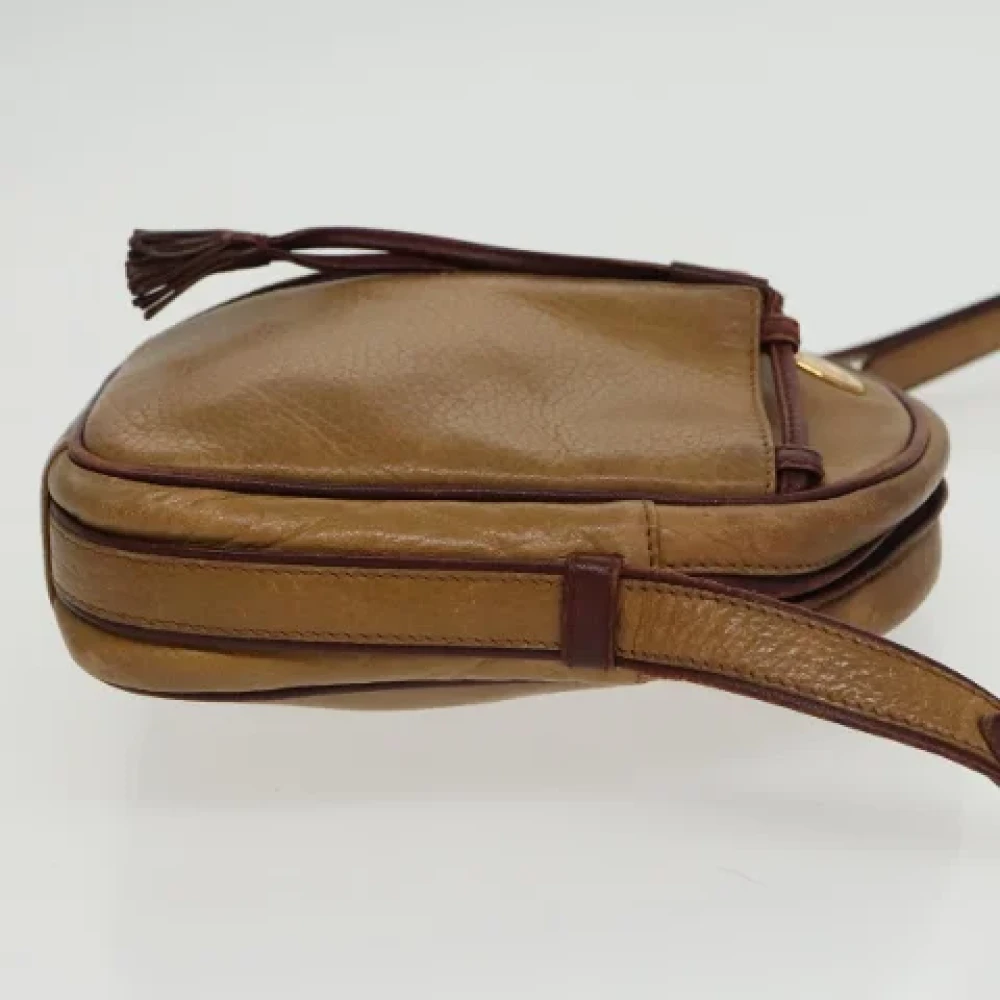 Cartier Vintage Pre-owned Leather shoulder-bags Yellow Dames
