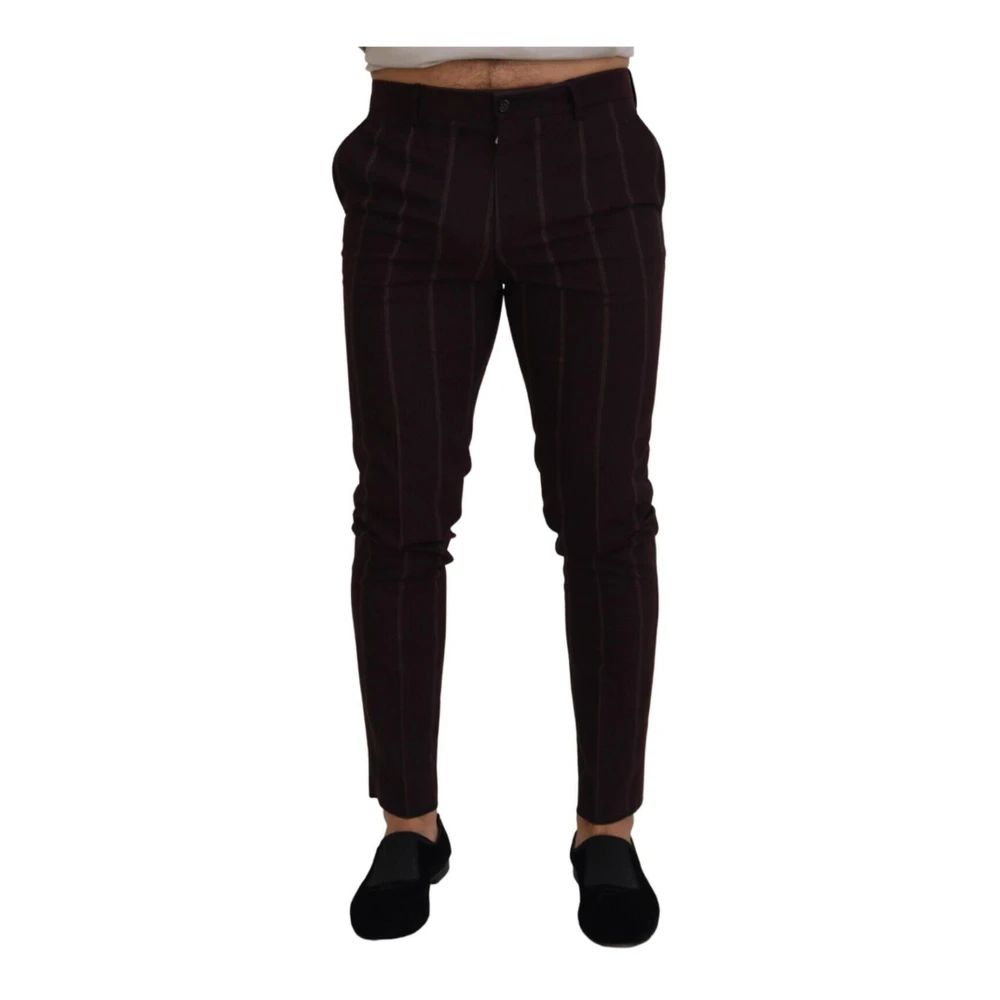 Dolce & Gabbana Men's Brown Wool Blend Mainline Pants