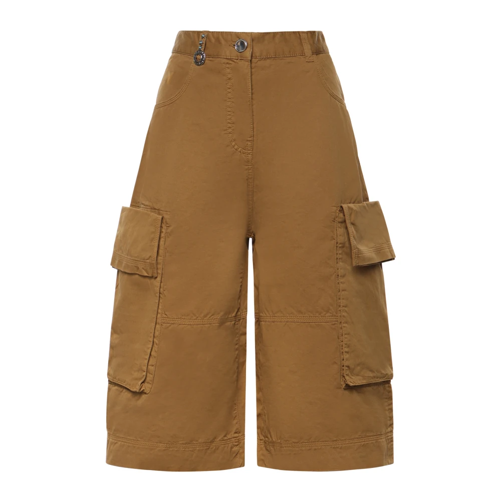 Pinko Women's Brown Long Shorts - Bermudas - M - Shorts