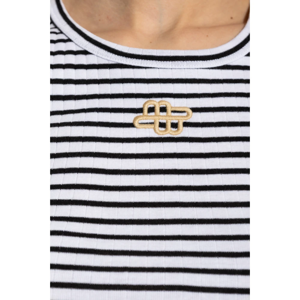 Munthe Mouwloos T-shirt Tezza Black Dames