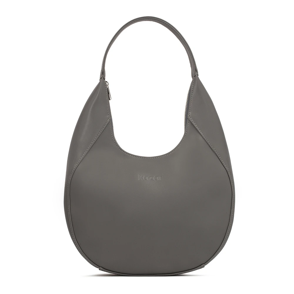 Kazar Klassieke Leren Schoudertas Gray Dames