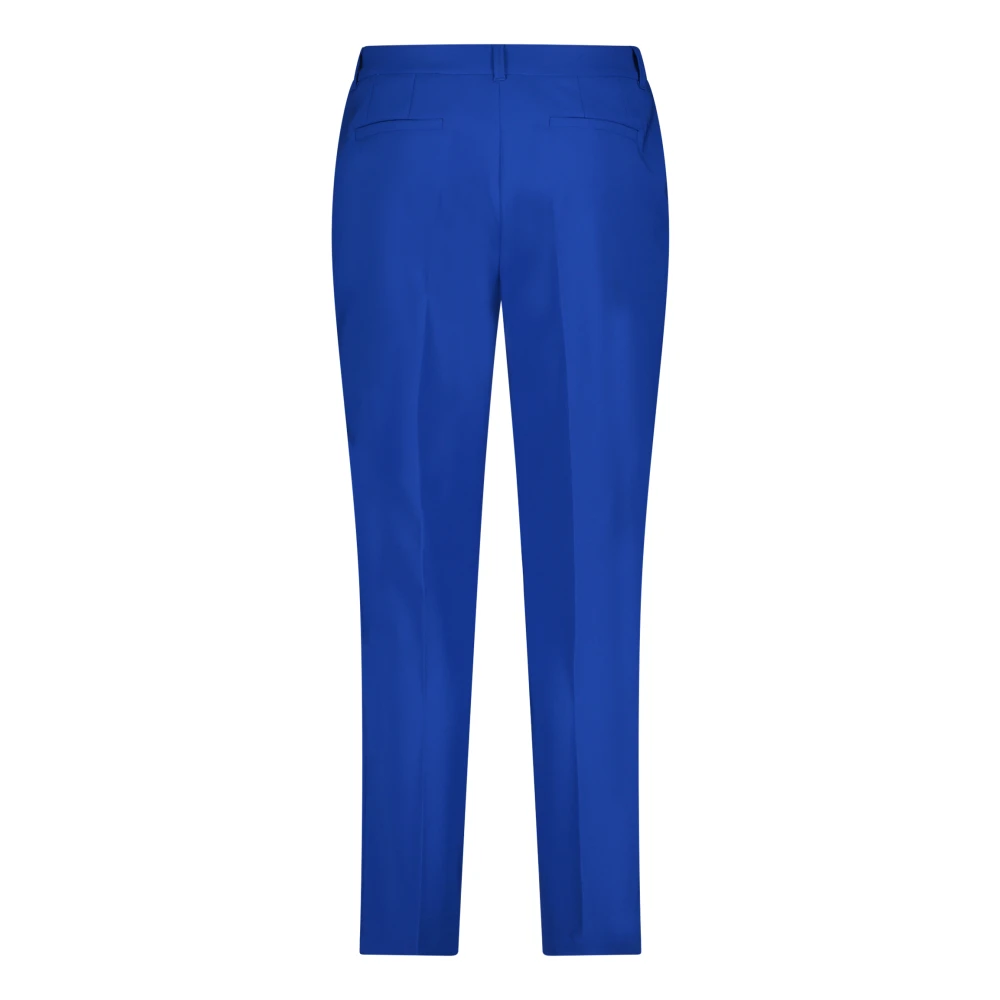 Betty Barclay Klassieke zakelijke broek met vouw Blue Dames