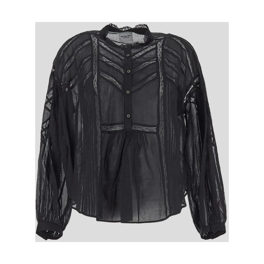 Isabel Marant Étoile Katoenen Gelma Top Black Dames