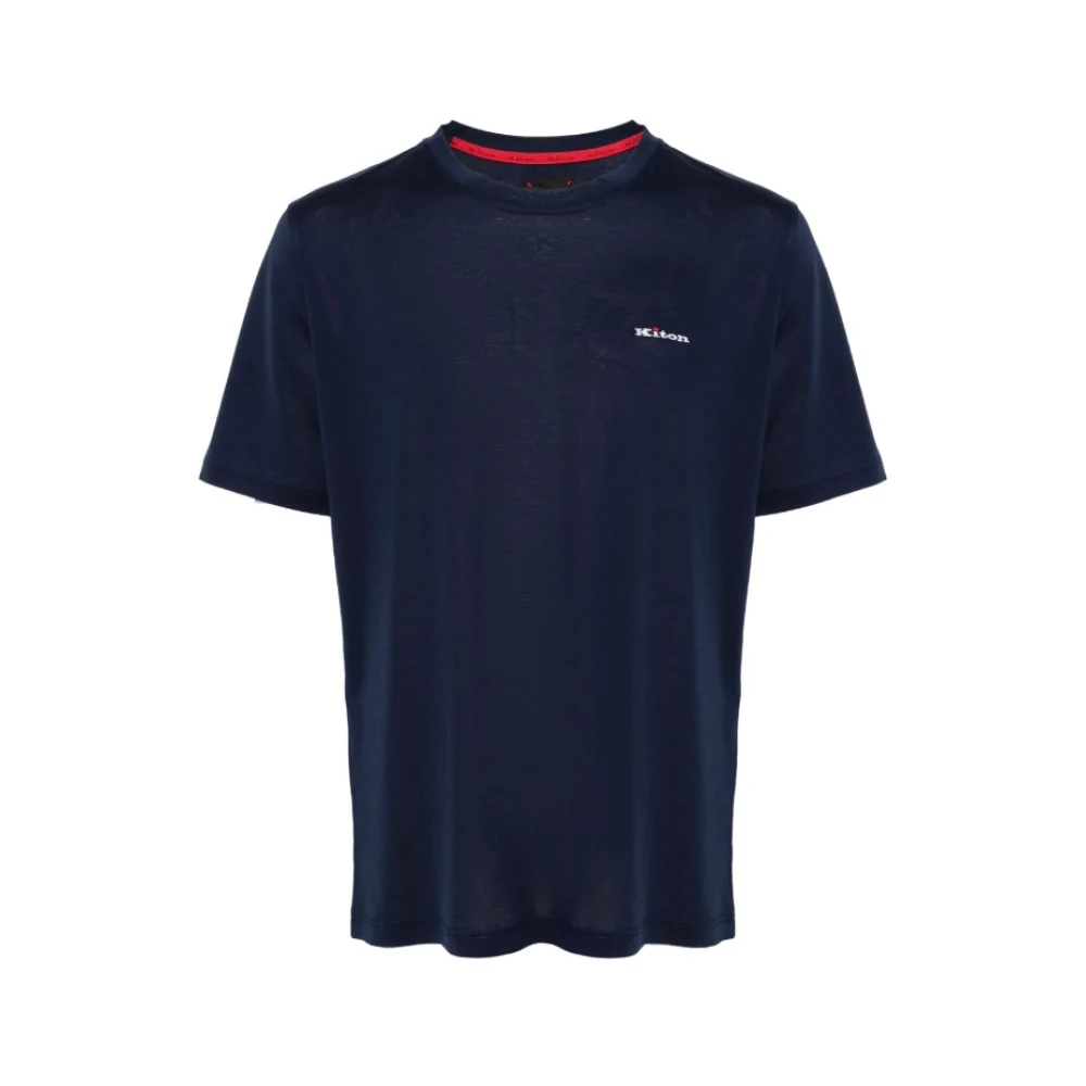 Kiton - Tops > T-Shirts - Blue - Kiton - Modalova