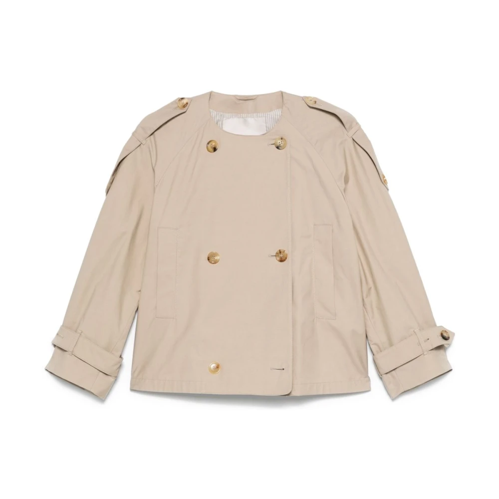 Max Mara Beige Jassen The Cube Stijlvol Beige Dames