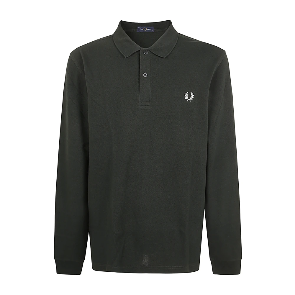 Fred Perry Nattgrön Långärmad Skjorta Green, Herr