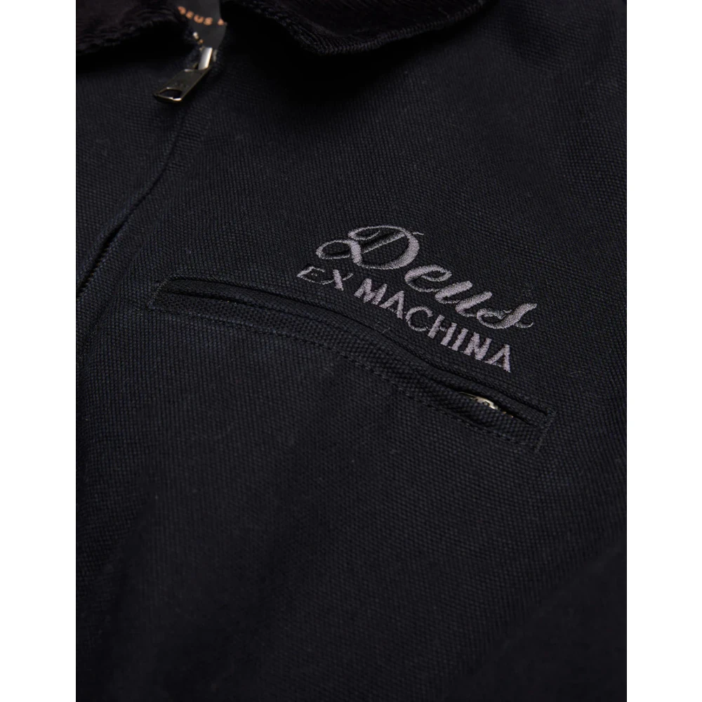 Deus Ex Machina Zwarte werkjas Adresstijl Black Heren