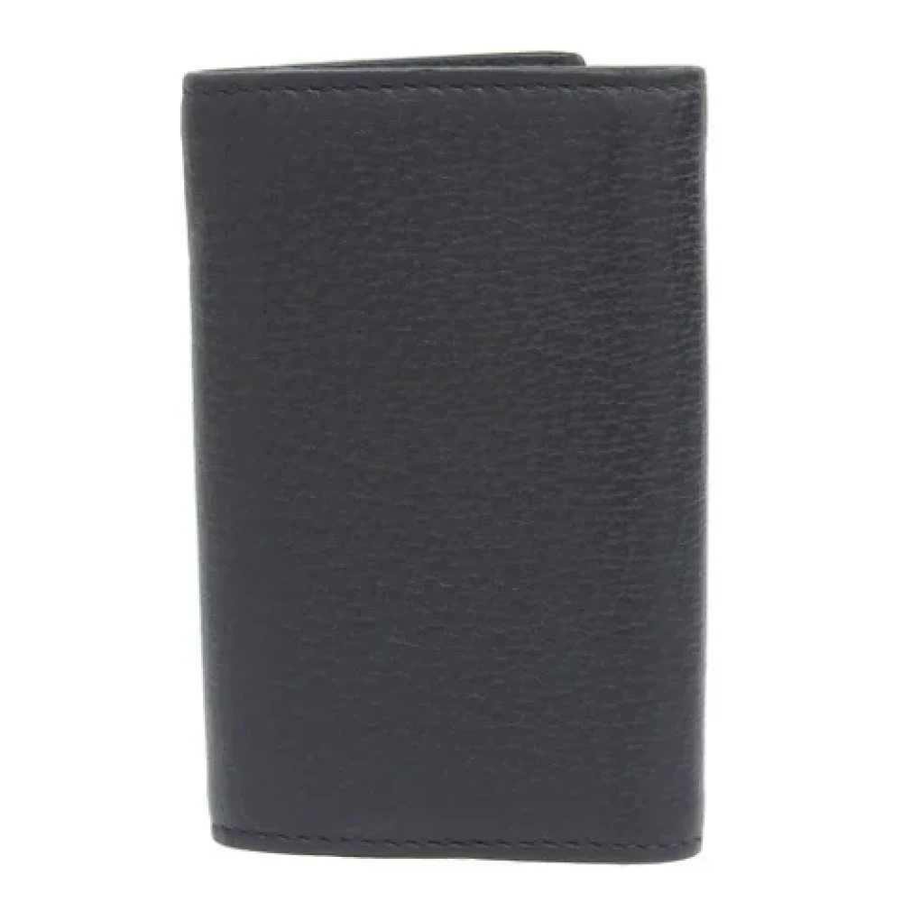 Gucci Vintage Pre-owned Leather key-holders Black Dames