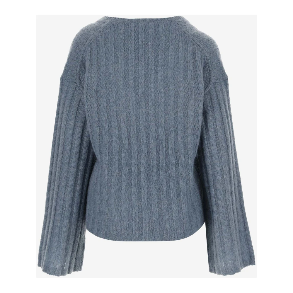 By Malene Birger Wolmix V-hals Sweater By Herenne Birger Blue Dames