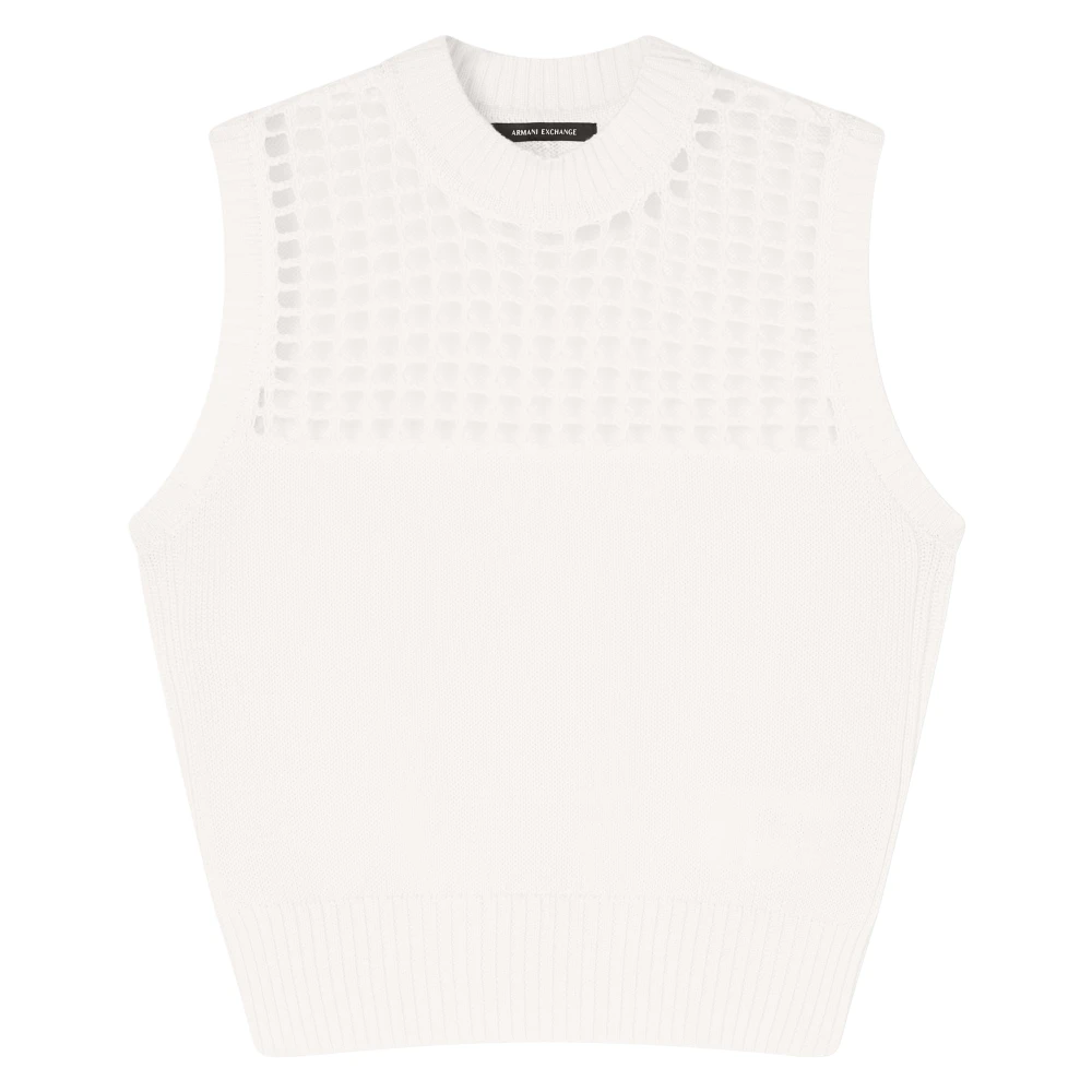 Armani Exchange Donna Bianco Maglie, S, New,