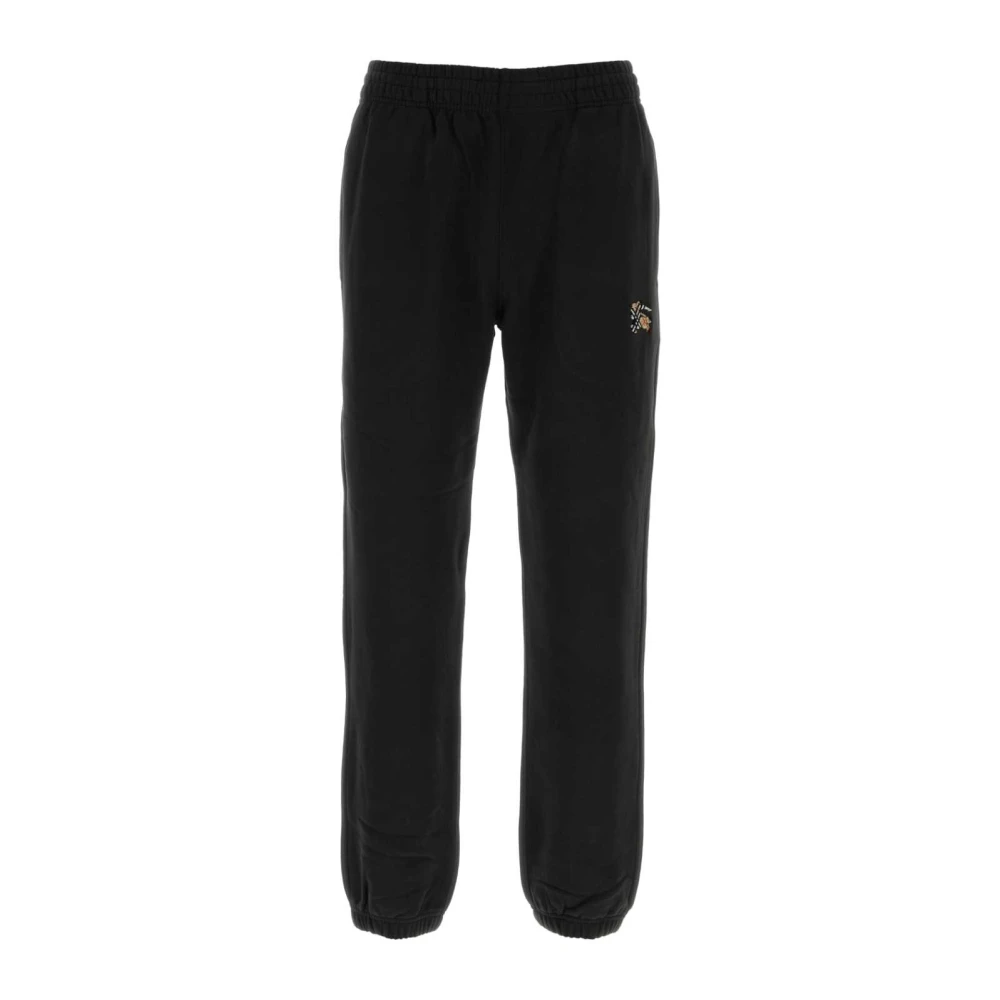 Burberry Men's Black Sweatpants, M, Cotton Joggers