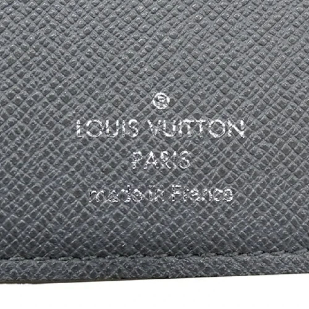 Louis Vuitton Vintage Pre-owned Leather wallets Gray Heren