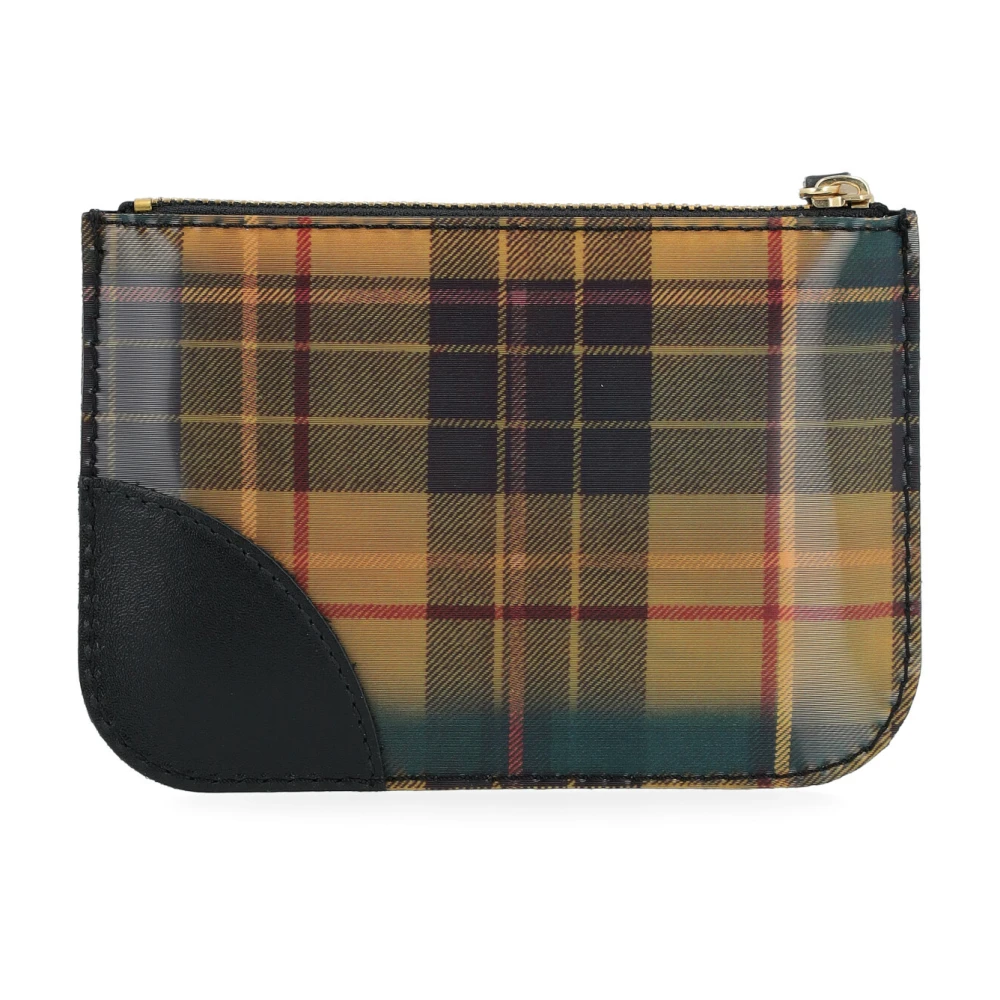Comme des Garçons Lenticular Tartan Geel en Groen Portemonnee Multicolor Unisex