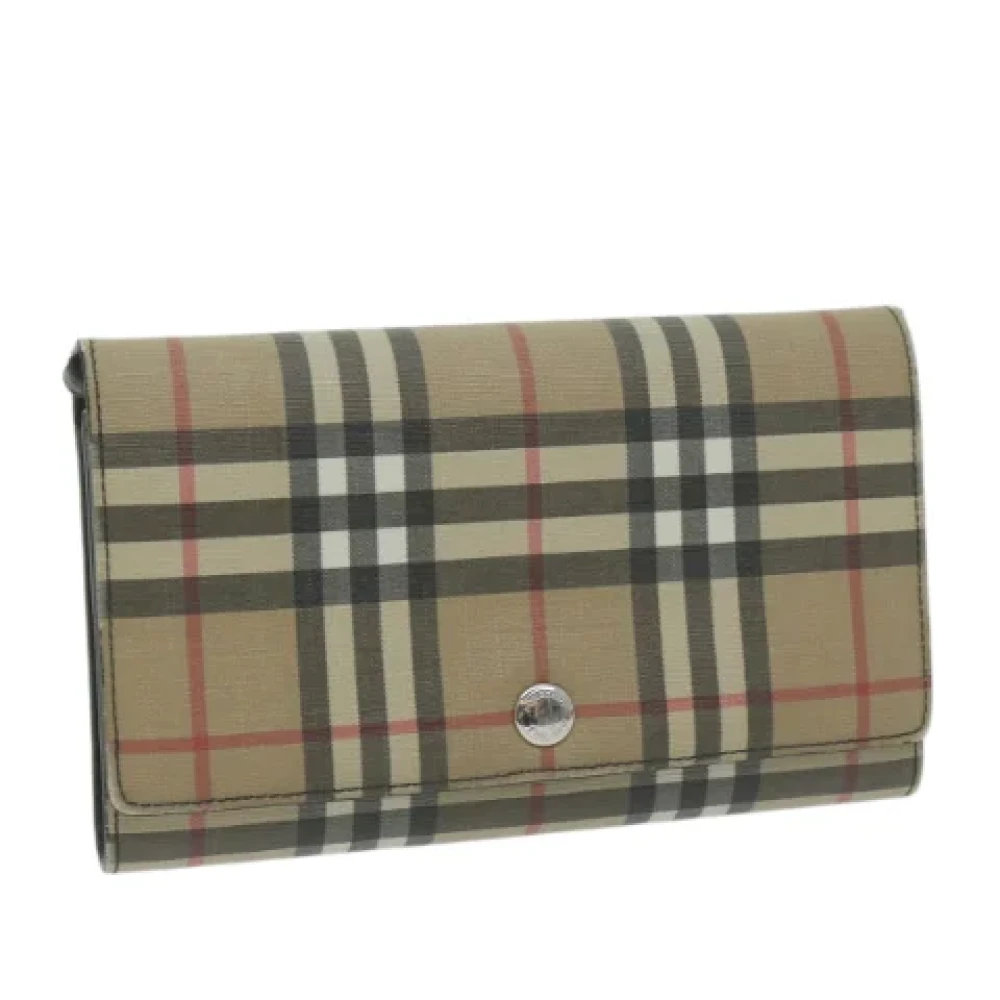 Burberry Vintage Pre-owned Leather wallets Beige Dames