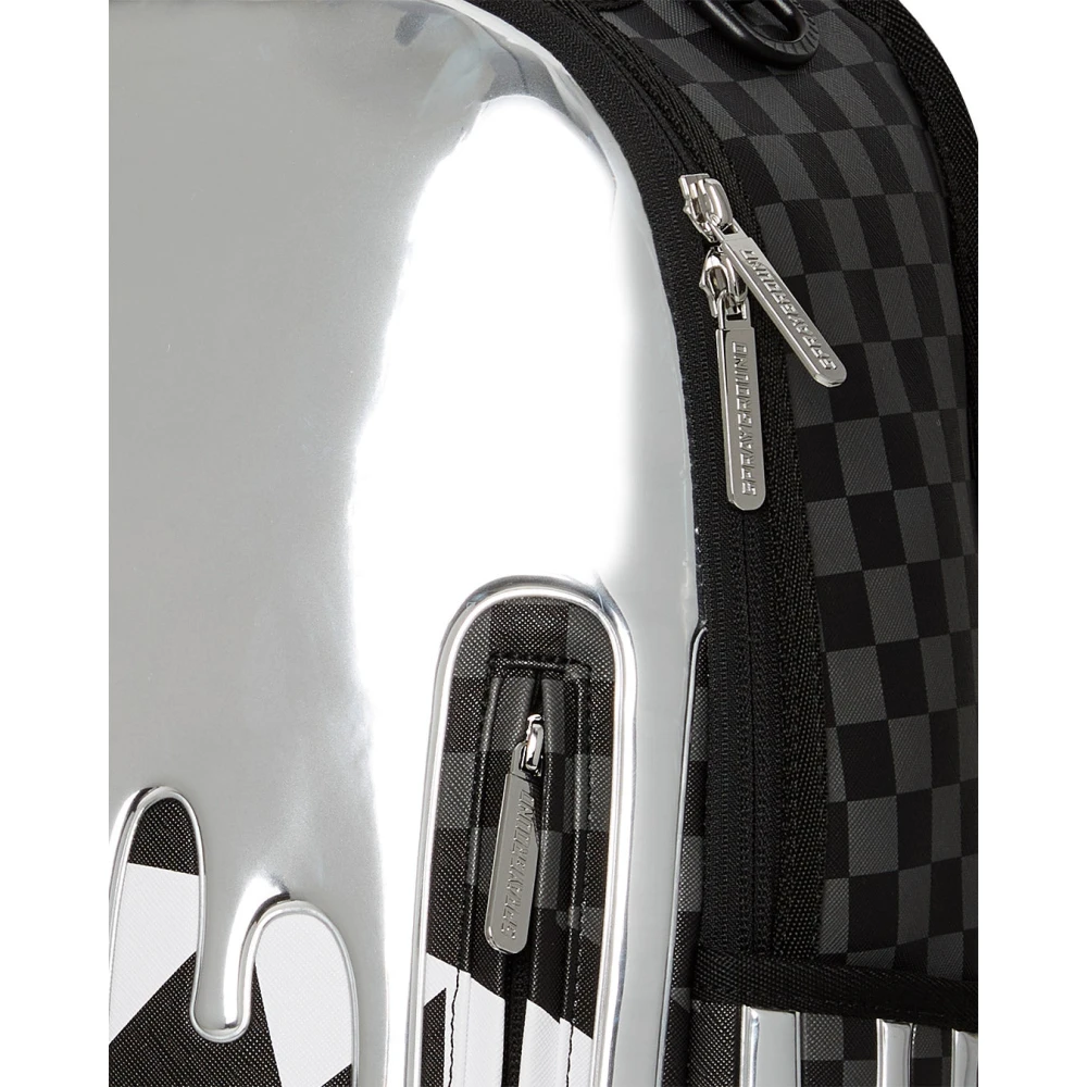 Sprayground Metallic Drips Deluxe Rugzak Gray Unisex