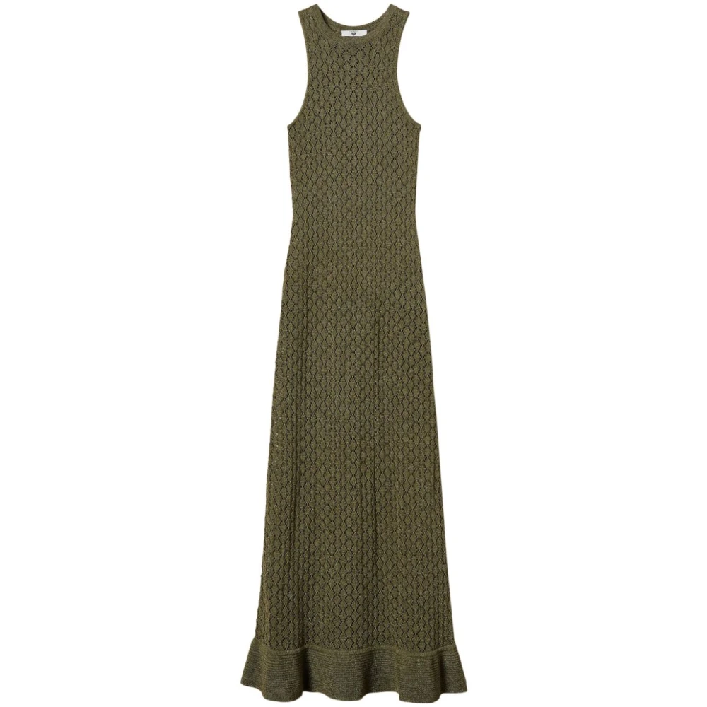 Twinset Groene Jurk met Ruches Green Dames
