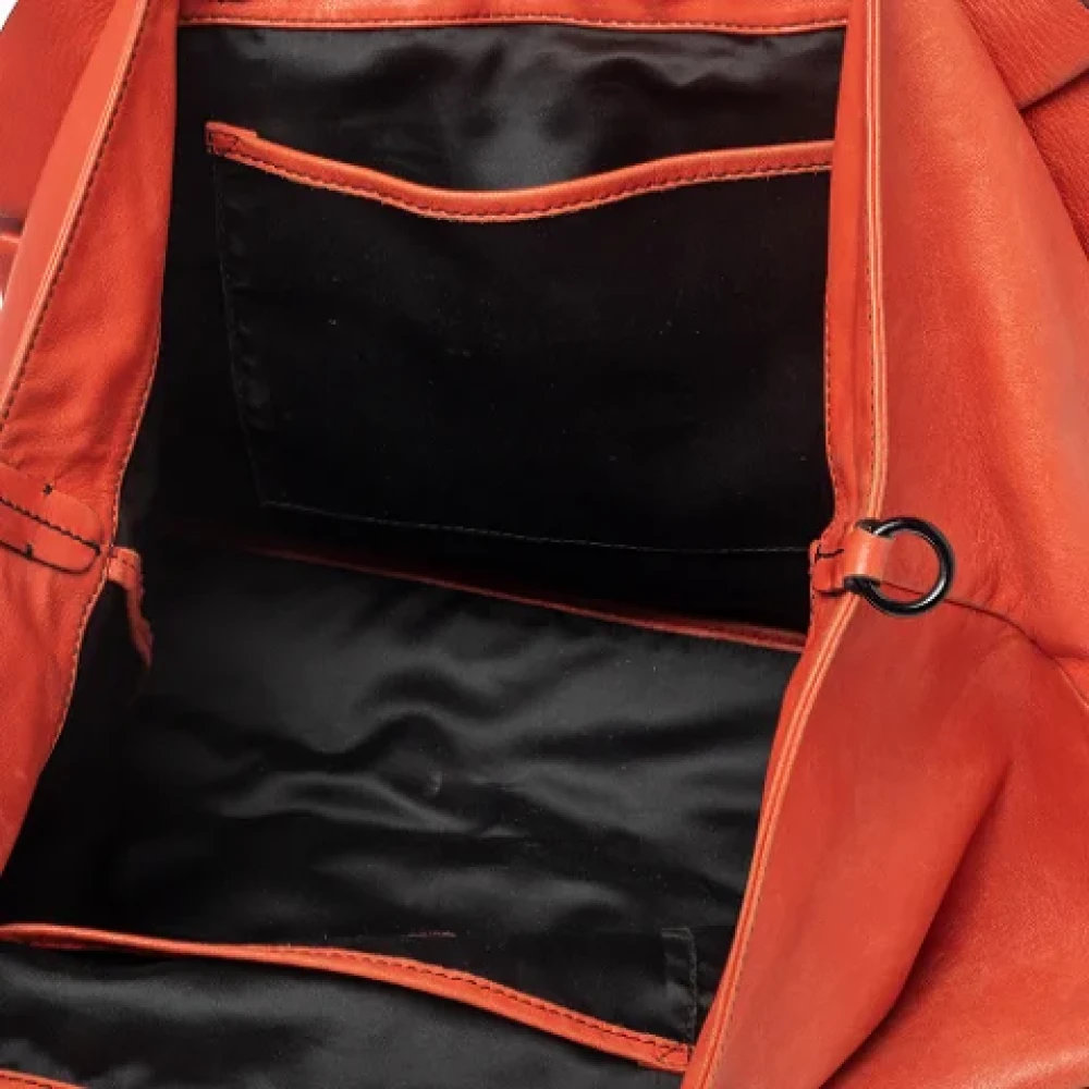 Valentino Vintage Pre-owned Leather totes Orange Dames