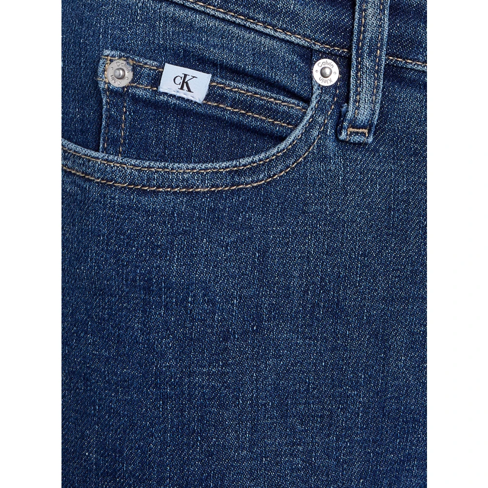 Calvin Klein Mid Rise Skinny Jeans Blue Dames