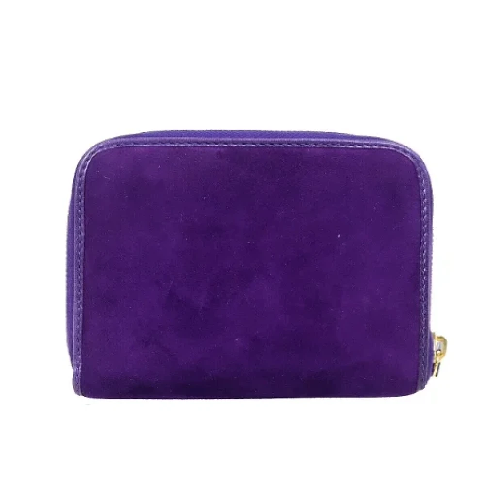 Fendi Vintage Pre-owned Suede wallets Purple Dames