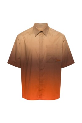 ombre-print-shirt-met-korte-mouwen