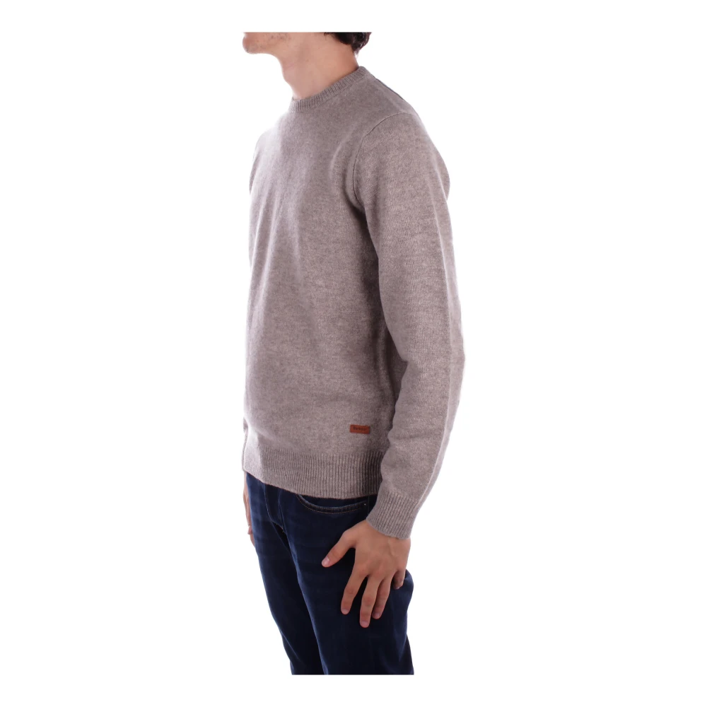 Barbour Logo Sweaters met Logo aan de Voorkant Gray Heren
