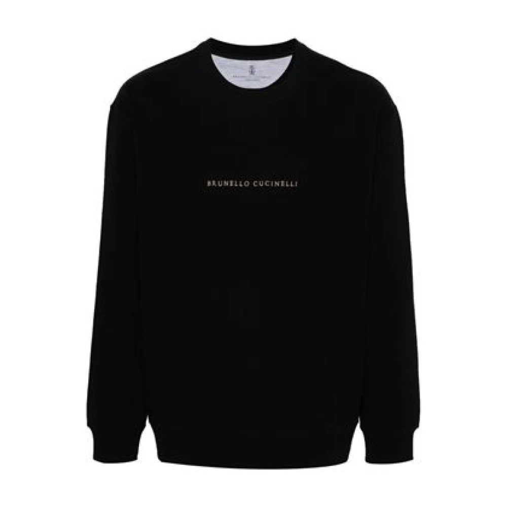 BRUNELLO CUCINELLI Zwarte Sweaters voor Heren Black Heren