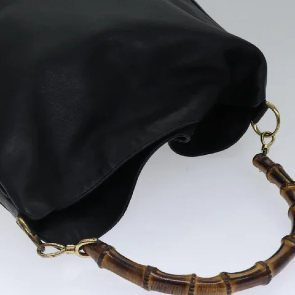 Gucci Vintage Pre-owned Leather handbags Black Dames
