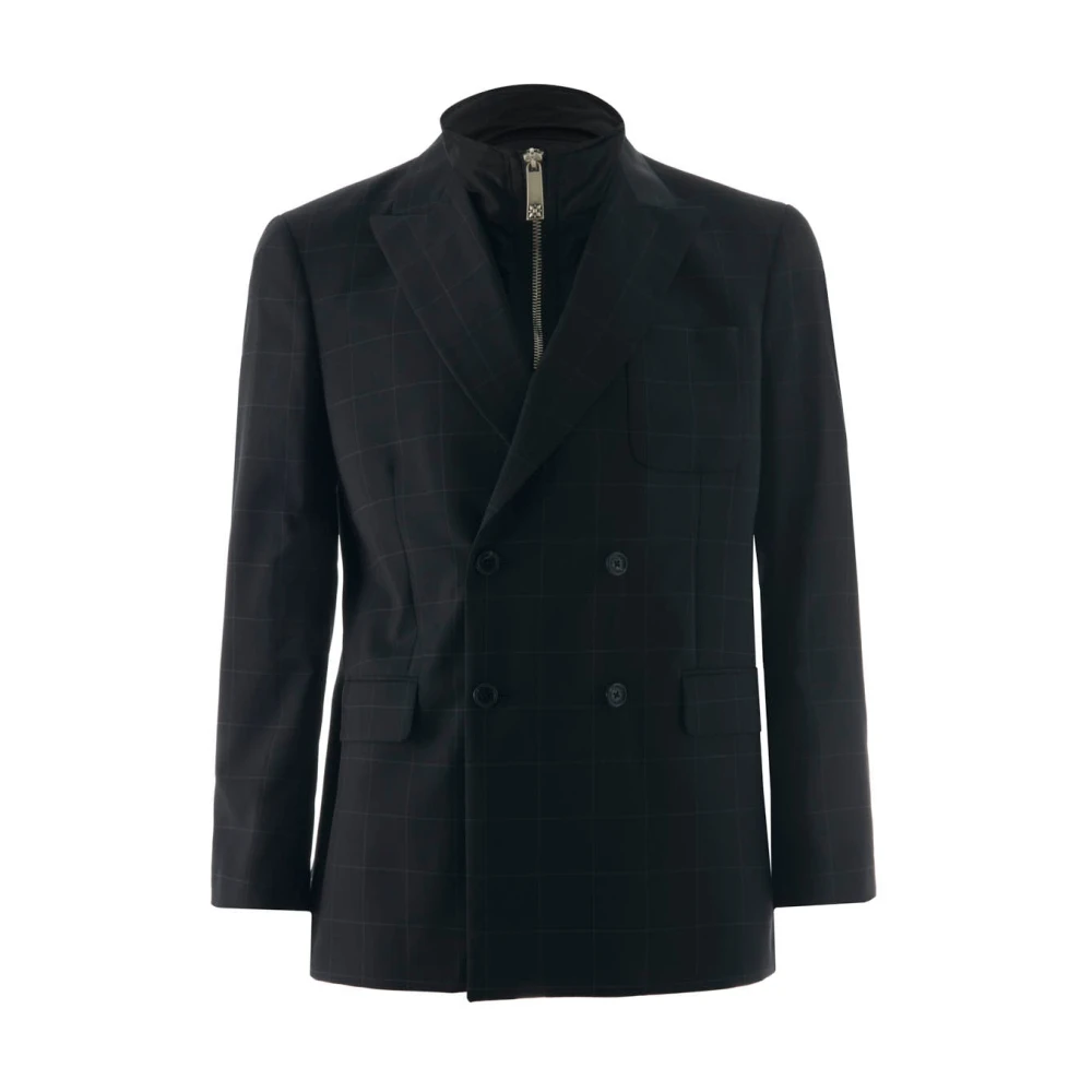 John Richmond Blazer met overlappende rits Black Heren