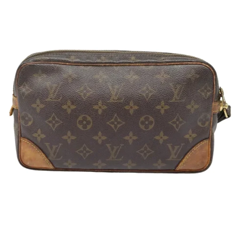 Louis Vuitton Vintage Pre-owned Canvas clutches Brown Dames