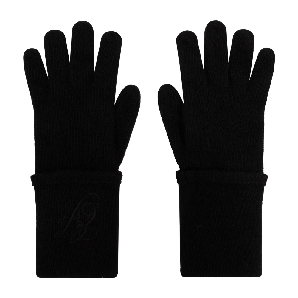 Emporio Armani Wollen handschoenen Black Dames