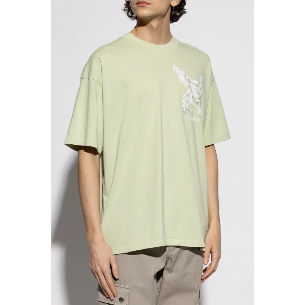 Represent Elegance In Motion T-Shirt Green Heren