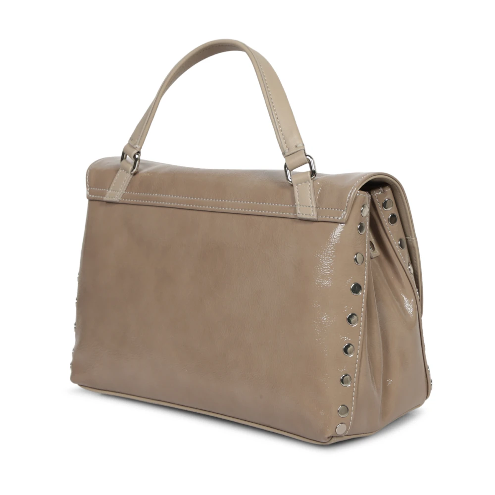 Zanellato Taupe Leren Crossbody Tas Beige Dames