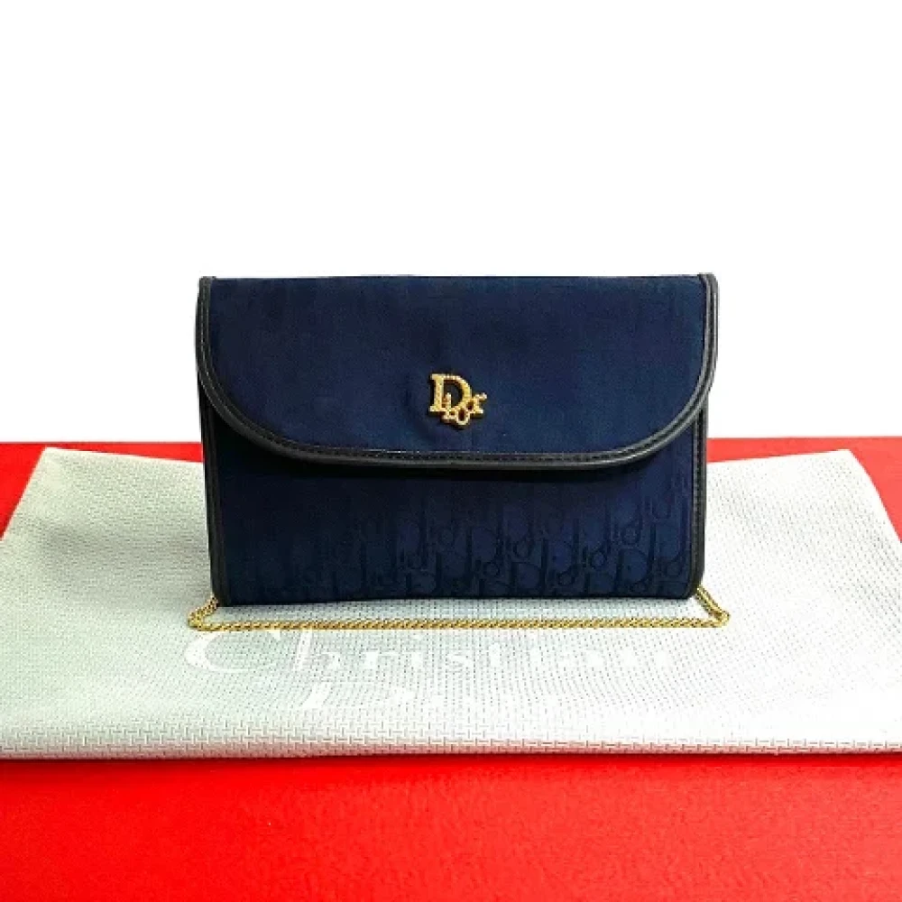 Dior Vintage Pre-owned Canvas dior-bags Blue Dames